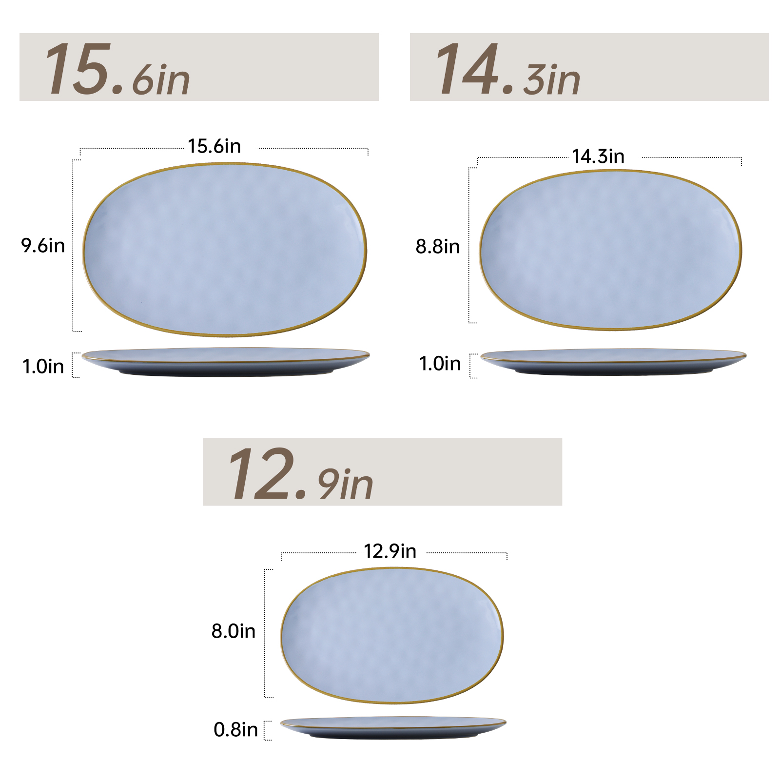 2-large oval platter