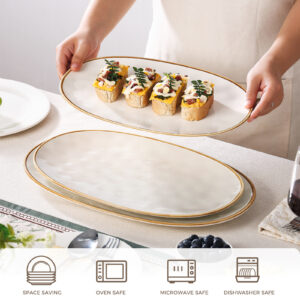 4-oval ceramic plate